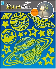 Наклейки декоративные Room Decor Планеты 30,5x30,5 см влагостойкие