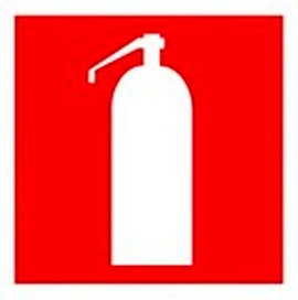 Наклейка информационная REXXON Огнетушитель 10х10 см