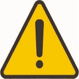 Наклейка информационная REXXON Внимание опасность 10х10 см