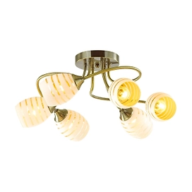 Люстра потолочная LUMION Dorothy 4528/6C 55х55х24 см античная бронза