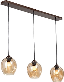 Подвесная люстра Vitaluce V4922-7/3S бронзовая 3ХE27Х40Вт