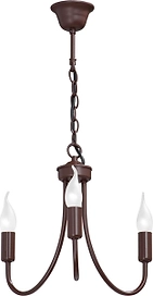 Подвесная люстра Vitaluce V1647/3 коричневая 3ХE14Х40Вт