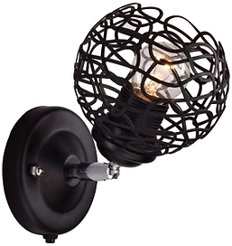 Бра РОССвет РС20721 BK+CR/1W