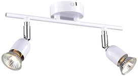 Потолочный светильник РОССвет Фэнтази РС20724 WT+CR/2C с поворотным плафоном