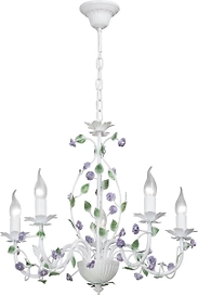 Подвесная люстра Vitaluce V1794-0/5 белая  5ХE14Х40Вт