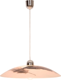 Подвес Перья 203743 1хЕ27х40 Вт D45 см стеклянный