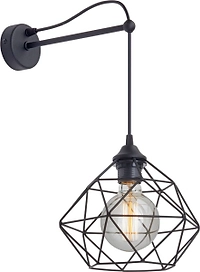 Бра Vitaluce V4258-1/1A черный 1ХE27Х60Вт