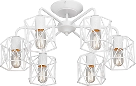 Потолочная люстра Vitaluce V4382-0/6PL белая 6ХE27Х60Вт