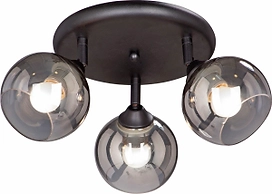 Потолочная люстра Vitaluce V4311-1/3PL черная 3ХE27Х60Вт
