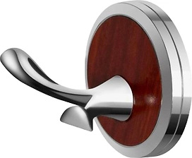 Крючок для банных полотенец Lotti Milena серебряный 13х10х7 мм