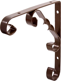 Кронштейн для полки Larvij Орнаментал бронза 110x13x110 мм