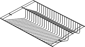 Выдвижная обувница для гардеробной системы Larvij 603x404x92 мм