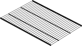 Полка для одежды Larvij L9964BL черная 603x406x15 мм