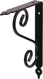 Кронштейн для полки Larvij Мадрид черный 190x20x145 мм