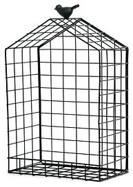 Полка металлическая домик 11x19x30,5 см