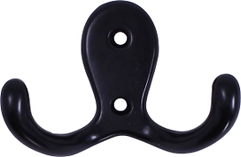 Крючок для одежды Larvij LK0201BL черный 47х70х27 мм