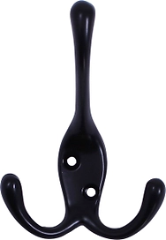 Крючок универсальный Larvij LK0301BL черный 98х70х58 мм