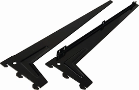 Кронштейн для полки 400856 черный 480х125х23 мм 2 шт