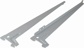 Кронштейн для полки 400854 380х80х20 мм серый 2 шт
