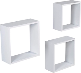 Комплект декоративных полок Roanne белые 300x300х120 мм 3 шт