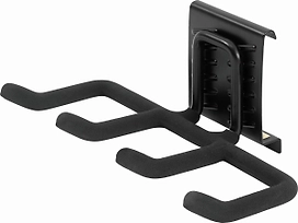 Крюк для одежды LUX-TOOLS 510095 черный 90х210х130 мм