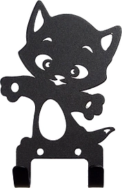 Крючок универсальный FIREWOOD Котенок черный 130х100х30 мм 