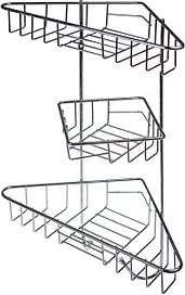 Полка для ванных принадлежностей Перпиньян хром 290x210x430 мм