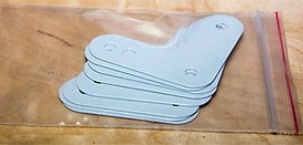 Уголок жесткости для одеждыТитан-GS-450 белый 100х10х150 мм 8 шт