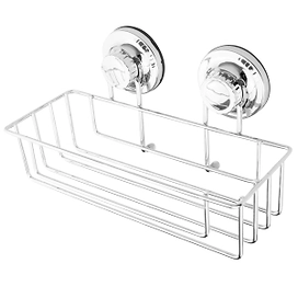 Полка для ванных принадлежностей Кайенна хром 255х119х95 мм