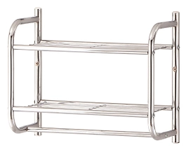 Полка для банных полотенец 258592 хром 385х190х335 мм