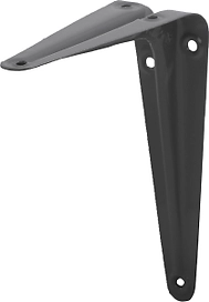 Кронштейн для полки Larvij Ютилити серый 300х250х45 мм