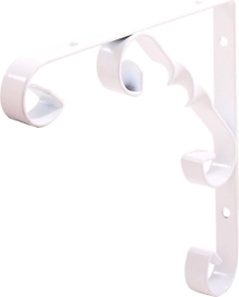 Кронштейн для полки Larvij Орнаментал белый 25х25х1,3 см