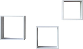 Полка декоративная Куб 106833 голубая 300х300х97 мм 3 шт