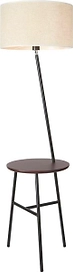 Напольный торшер 204228 металлический с полочкой 40 Вт черный