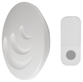 Дверной звонок OBI 321074 беспроводной 32 мелодии белый