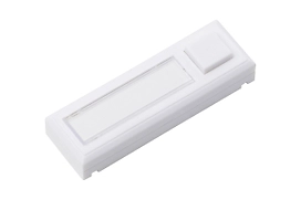 Кнопка для звонка с подсветкой белая