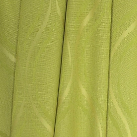 Ткань портьерная 5074 жаккард блэкаут 280 см салатовая