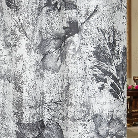 Ткань портьерная 102827 жаккард блэкаут 280 см серебристая