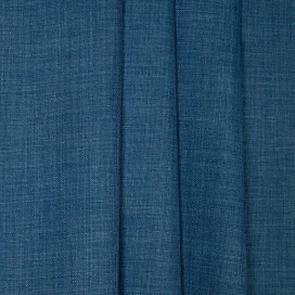 Ткань тюлевая 104496 лен 280 см синяя