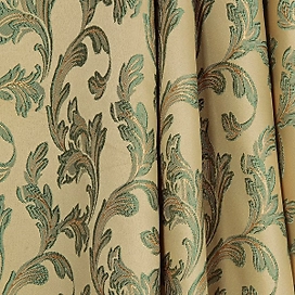 Ткань портьерная 18123 жаккард блэкаут 150 см салатовая