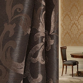 Ткань портьерная 91913 жаккард блэкаут 150 см венге