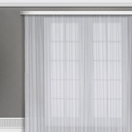 Ткань тюлевая 115151 вуаль 325 см серая