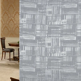 Ткань портьерная 94531 жаккард блэкаут 150 см серая