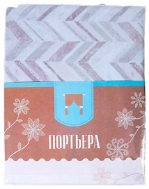 Штора портьерная СM029 -W535837 160х280 см коричневая