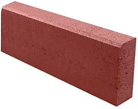 Бордюр вибропрессованый красный 50х20х8 см