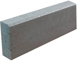 Бордюр вибропрессованый серый 50х20х8 см