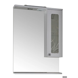 Зеркало АСБ-Мебель Альфа белая 65 см