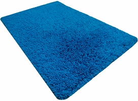 Коврик для ванной 50х80 см ворсовый синий 260399 