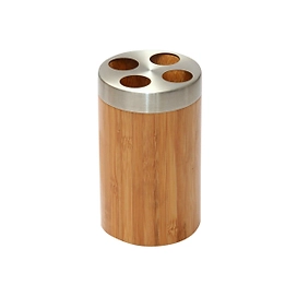 Стакан для зубных щеток BONJA бамбуковый коричневый