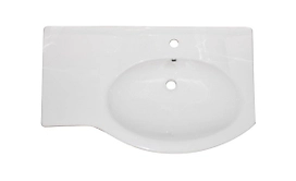 Мебельная раковина левосторонняя santek Коралл белая 82 см